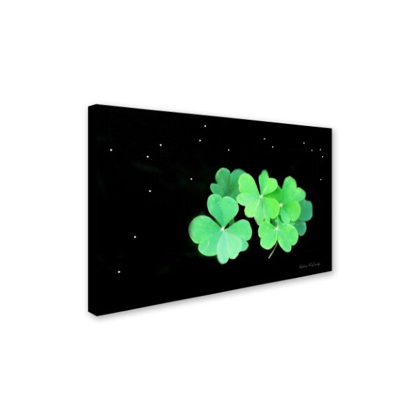 Kathie McCurdy 'Starry Night Clover' Canvas Art,22x32